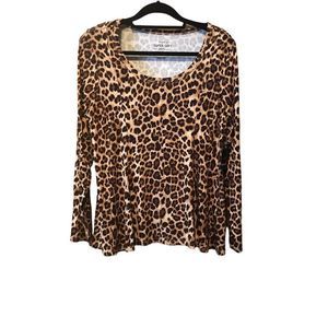 TORRID WOMAN PLUS LEOPARD SHIRT TOP SIZE 1X NWT
